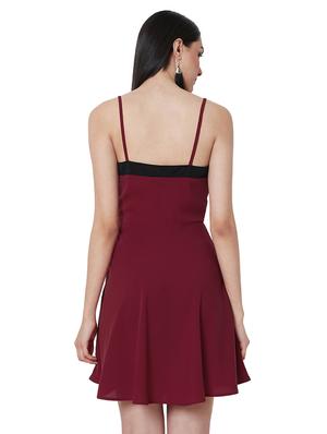 shoulder strap flared dress - 16990158 - Standard Image - 3