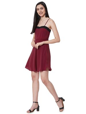 shoulder strap flared dress - 16990158 - Standard Image - 4