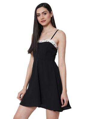 shoulder strap flared dress - 16990159 - Standard Image - 2