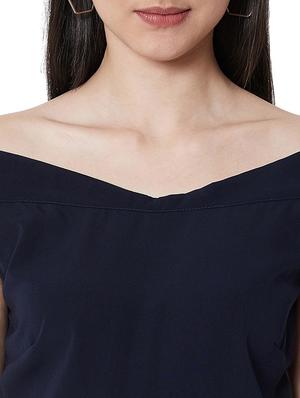 off shoulder belted dress - 16990186 - Standard Image - 5