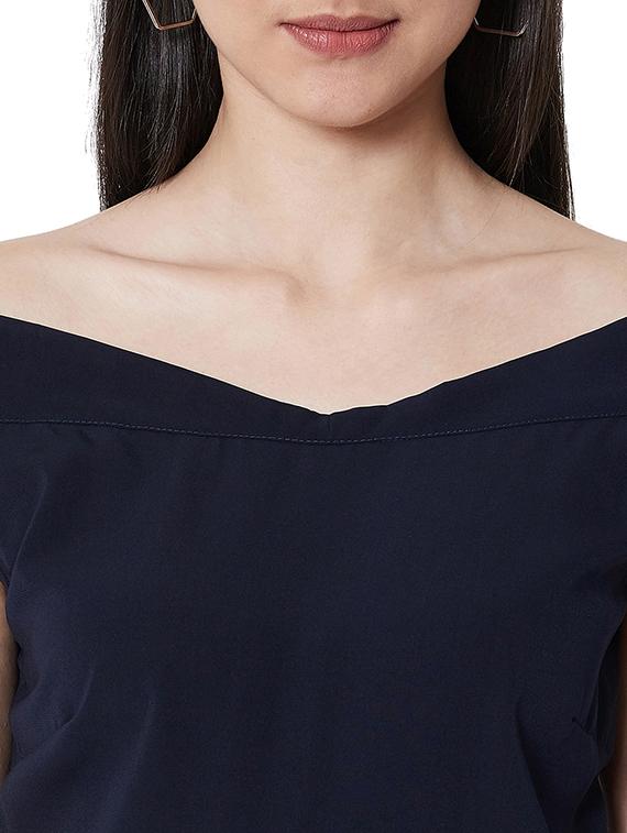 off shoulder belted dress - 16990186 - Zoom Image - 5