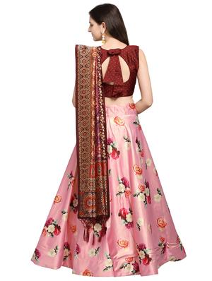 floral print flared lehenga - 16990398 - Standard Image - 2