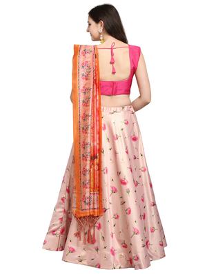 floral print flared lehenga - 16990402 - Standard Image - 2