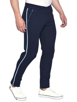 navy blue side striped full length track pant - 16990902 - Standard Image - 2