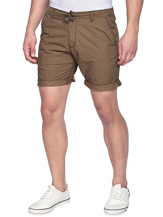 brown printed shorts - 16990909 - Zoom Image - 2