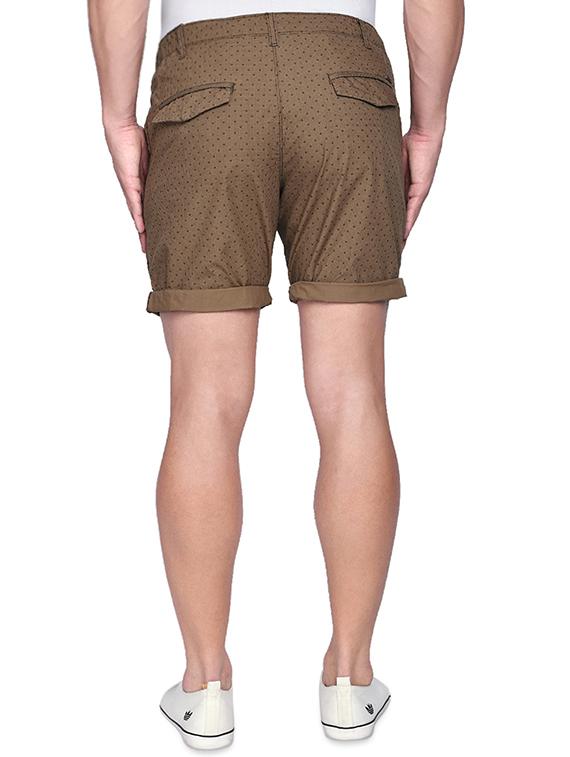 brown printed shorts - 16990909 - Zoom Image - 3
