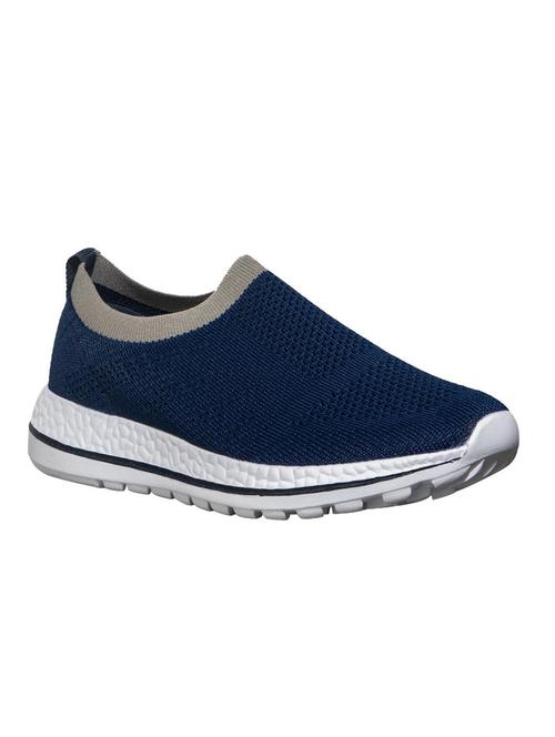 blue slip on sports shoes - 16990920 - Standard Image - 1