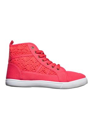 pink lace-up sneakers - 16990927 - Standard Image - 2