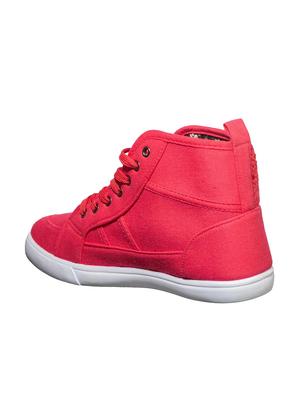 pink lace-up sneakers - 16990927 - Standard Image - 3
