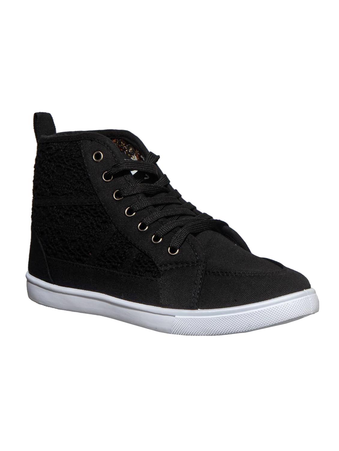 black lace-up sneakers - 16990928 - Zoom Image - 1