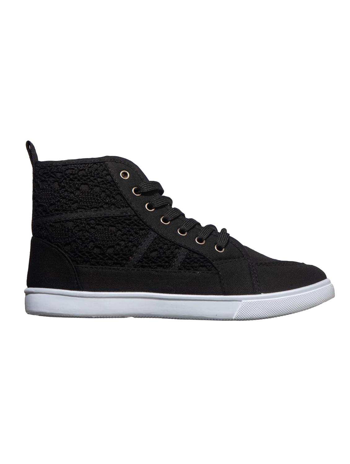 black lace-up sneakers - 16990928 - Zoom Image - 2