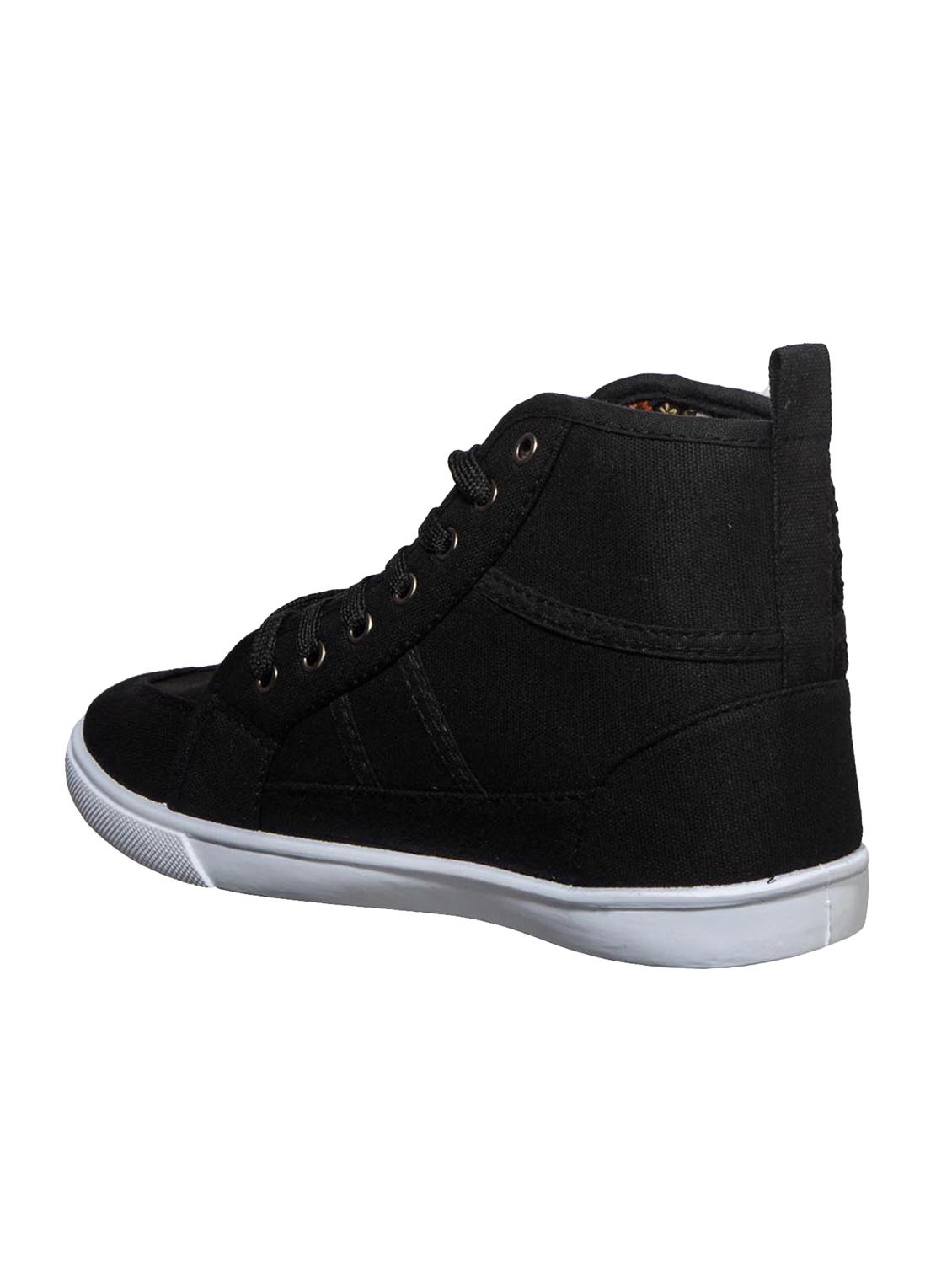black lace-up sneakers - 16990928 - Zoom Image - 3