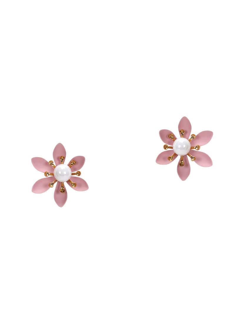 pink metal studs earring - 16990931 - Zoom Image - 1