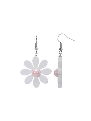 white metal drop earring - 16990938 - Standard Image - 2