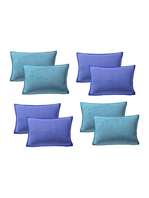 cotton printed pillow covers 4 sets (8 pieces) - 16991806 - Standard Image - 1