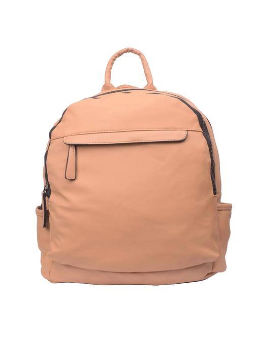 beige polyester regular backpack - 16992363 - Standard Image - 1