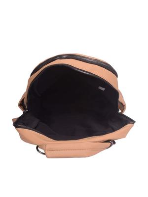 beige polyester regular backpack - 16992363 - Standard Image - 3