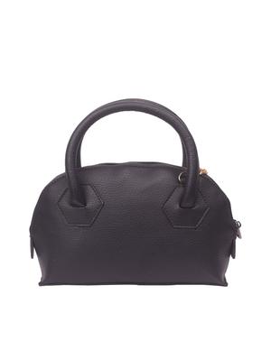 black leatherette (pu) regular satchel - 16992368 - Standard Image - 2