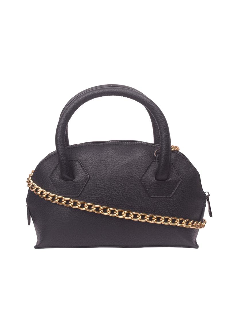 black leatherette (pu) regular satchel - 16992368 - Zoom Image - 1