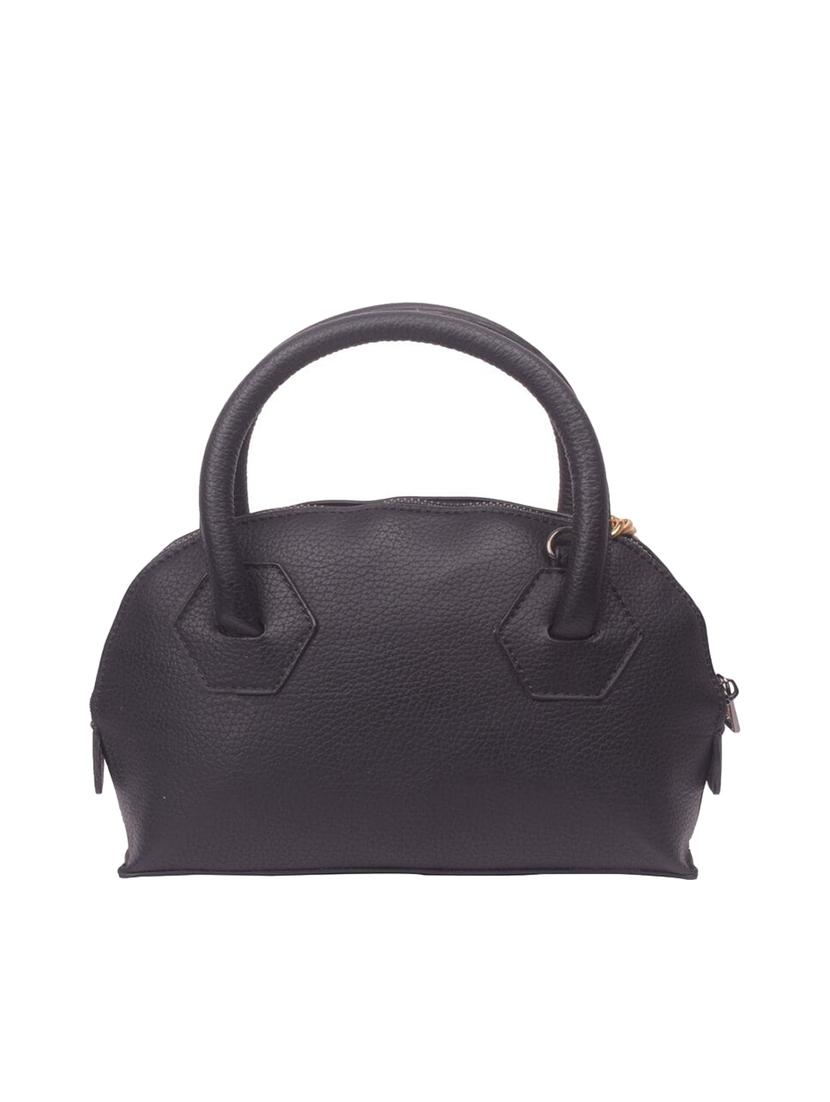 black leatherette (pu) regular satchel - 16992368 - Zoom Image - 2