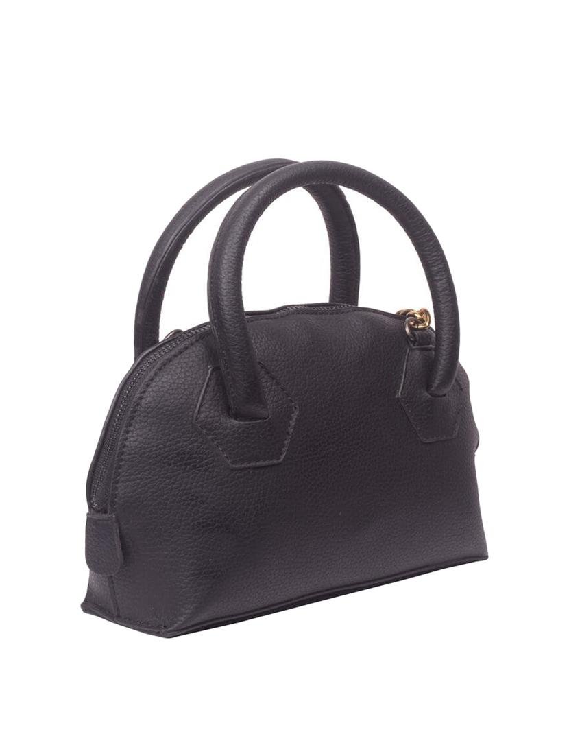 black leatherette (pu) regular satchel - 16992368 - Zoom Image - 4