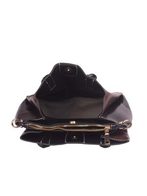 brown leatherette (pu) regular satchel - 16992373 - Standard Image - 3