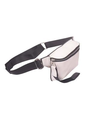 white leatherette (pu) regular sling bag - 16992409 - Standard Image - 4