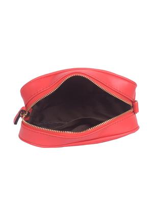 red leatherette (pu) regular sling bag - 16992412 - Standard Image - 3