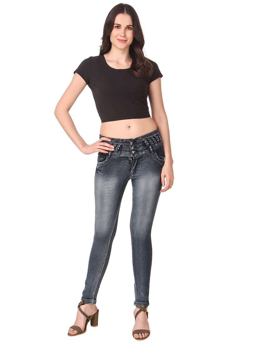 mid rise stone washed jeans - 16992446 - Zoom Image - 4