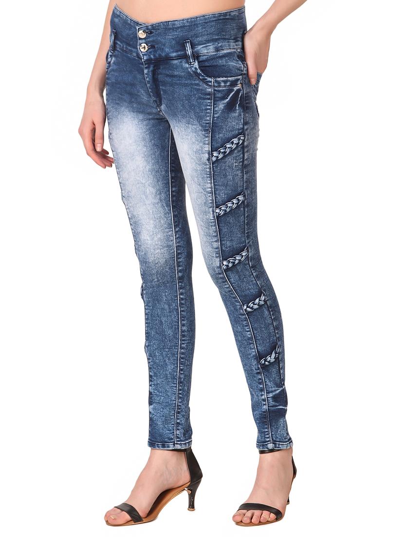 mid rise acid wash jeans - 16992509 - Zoom Image - 2