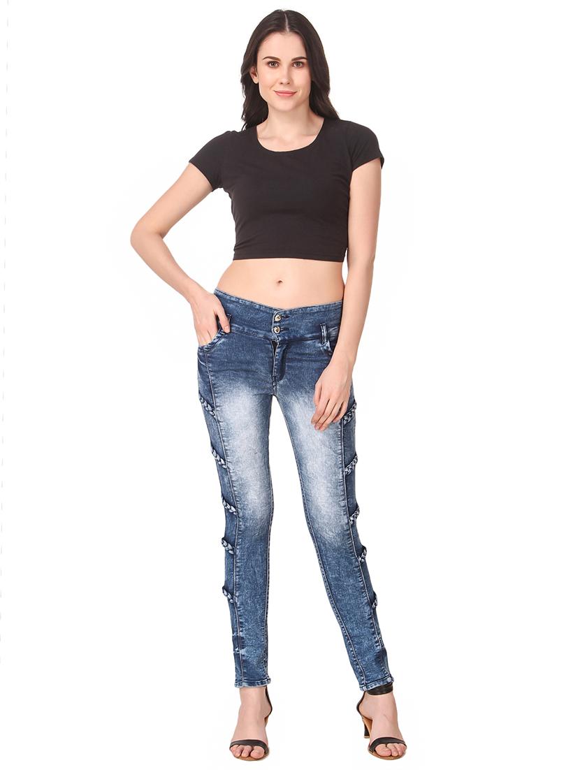 mid rise acid wash jeans - 16992509 - Zoom Image - 4