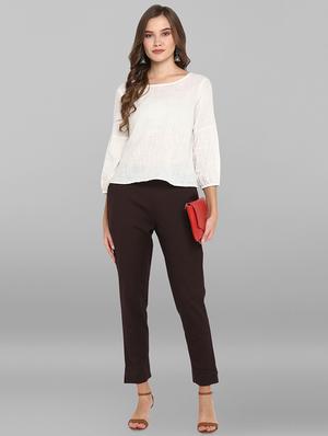 mid rise flat front trouser - 16993121 - Standard Image - 4