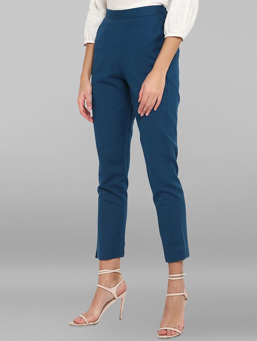 mid rise flat front trouser - 16993123 - Zoom Image - 2