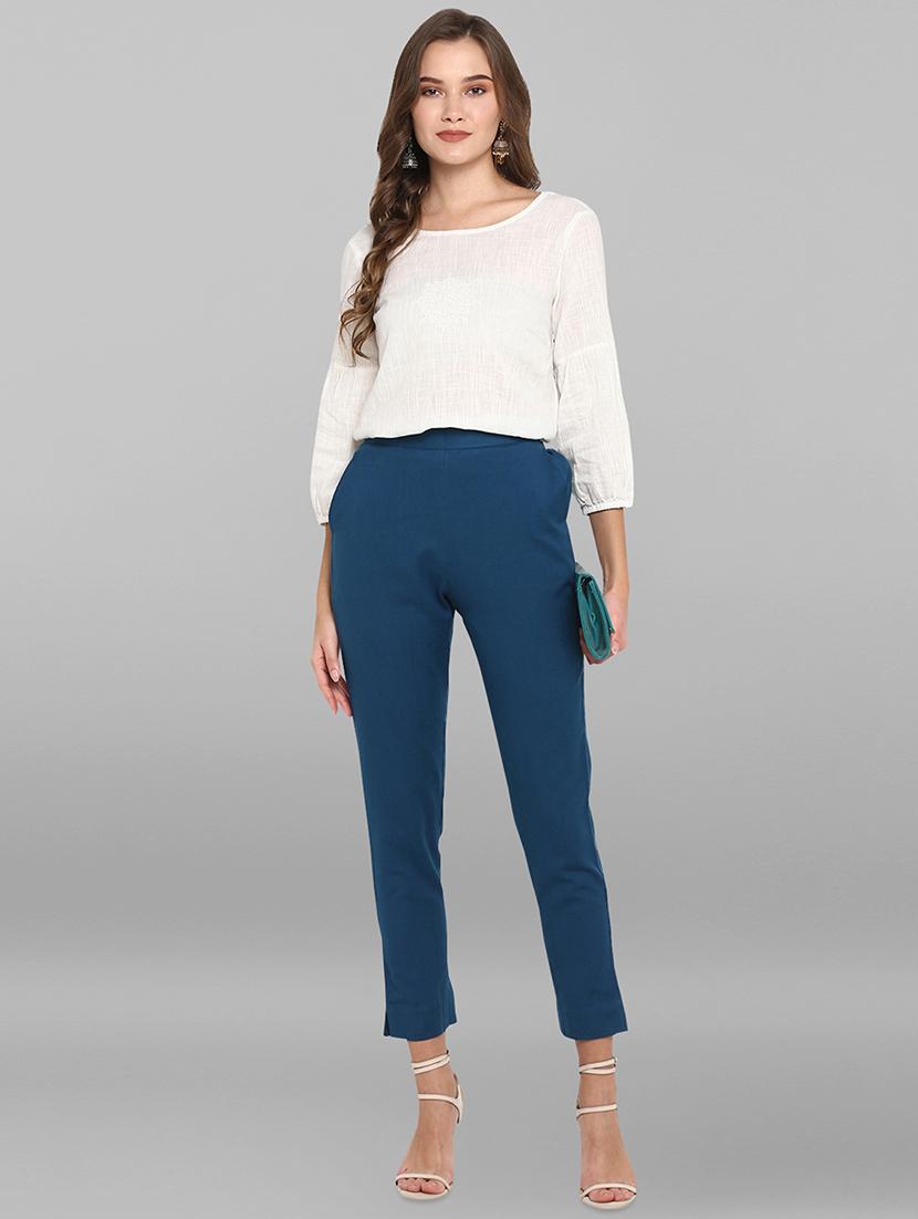 mid rise flat front trouser - 16993123 - Zoom Image - 4