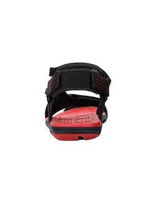 red synthetic & mesh slip on sandals - 16993181 - Standard Image - 3