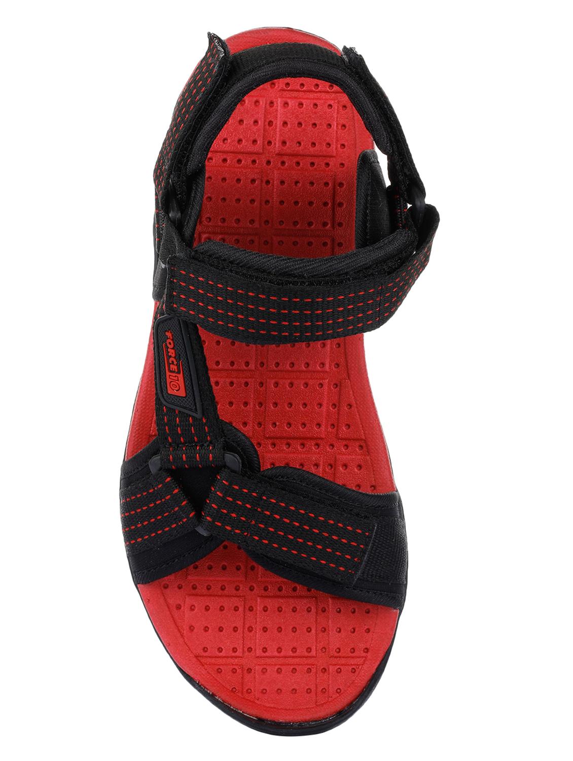 red synthetic & mesh slip on sandals - 16993181 - Zoom Image - 4