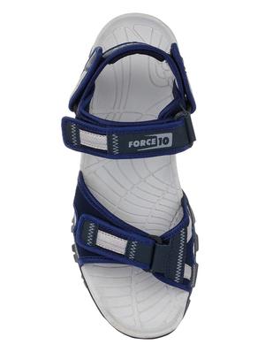 blue synthetic & mesh slip on sandals - 16993184 - Standard Image - 4