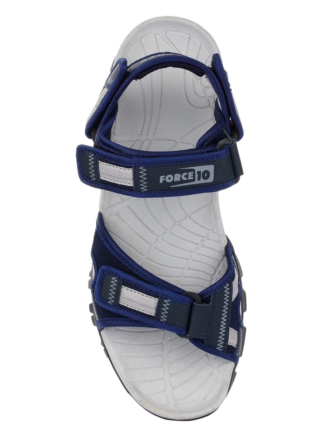 blue synthetic & mesh slip on sandals - 16993184 - Zoom Image - 4