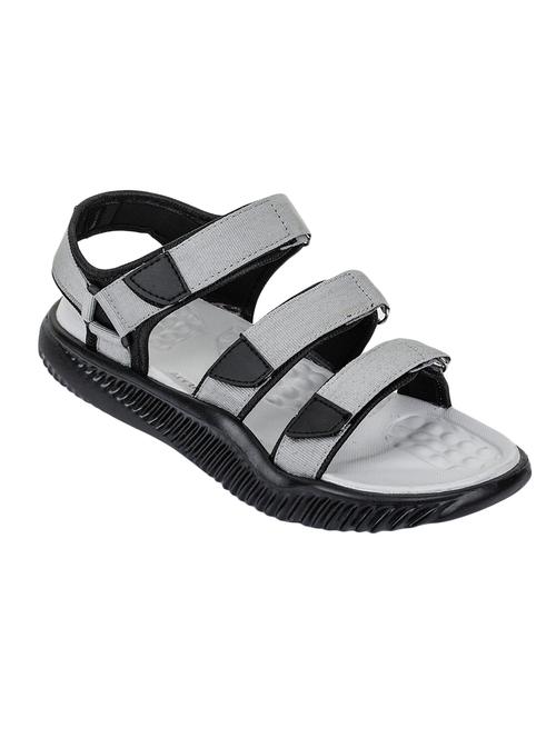 grey synthetic & mesh slip on sandals - 16993189 - Standard Image - 1