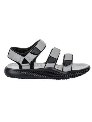 grey synthetic & mesh slip on sandals - 16993189 - Standard Image - 2