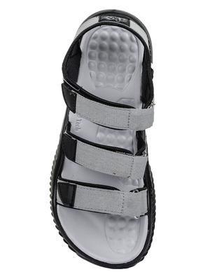 grey synthetic & mesh slip on sandals - 16993189 - Standard Image - 4