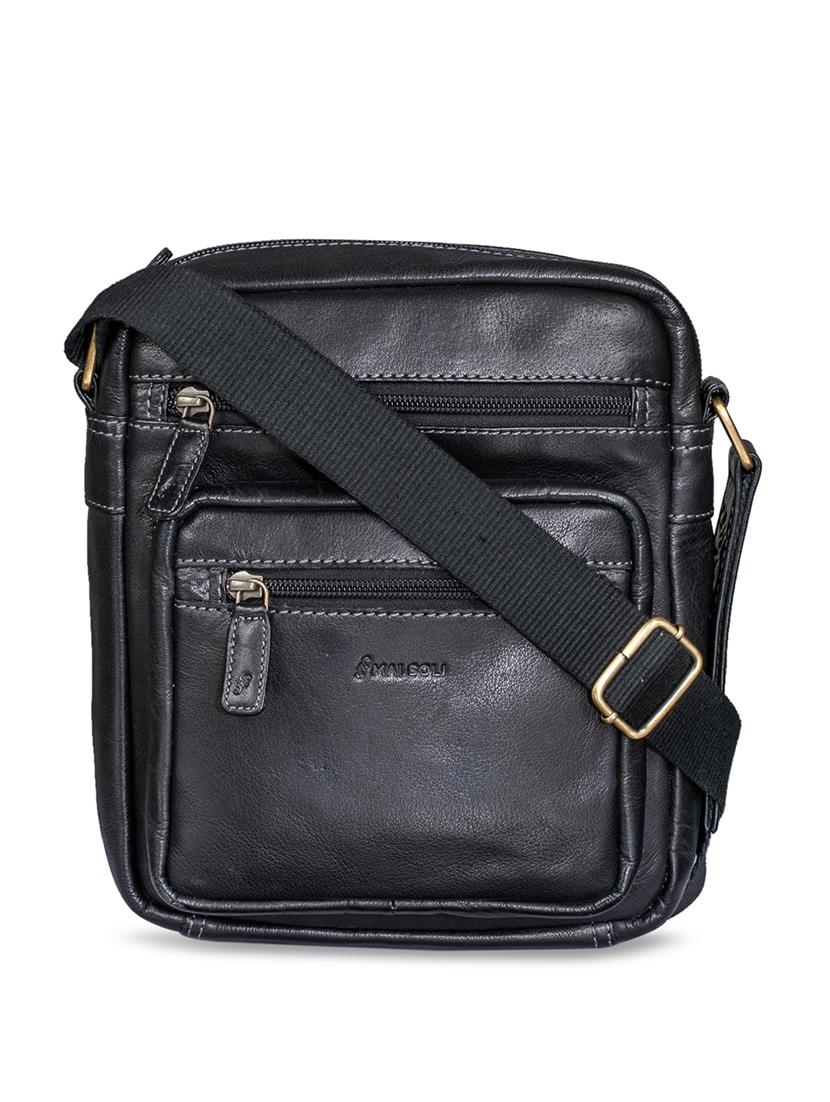 black leather messenger messengerbag - 16993388 - Zoom Image - 1