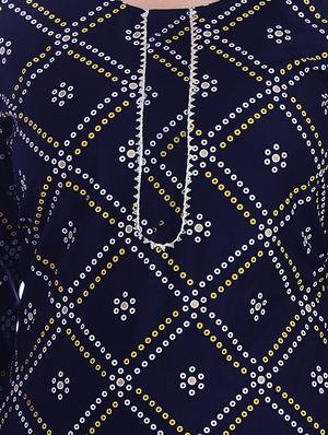 bandhani straight kurta - 16993475 - Standard Image - 4