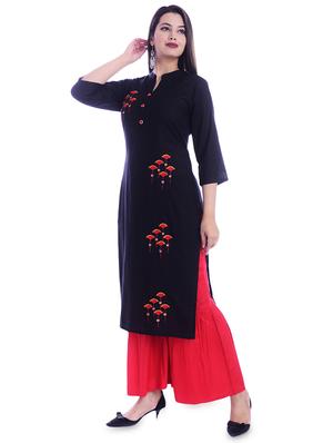 embroidered straight kurta - 16993477 - Standard Image - 2