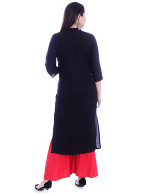 embroidered straight kurta - 16993477 - Standard Image - 3