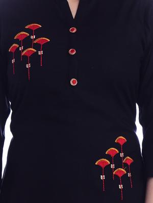 embroidered straight kurta - 16993477 - Standard Image - 4