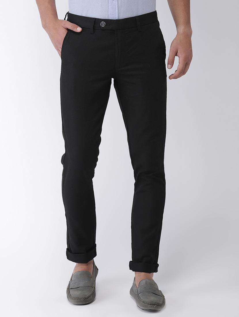 black solid chinos - 16993529 - Zoom Image - 1