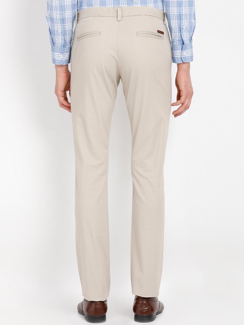 beige solid chinos - 16993550 - Zoom Image - 3