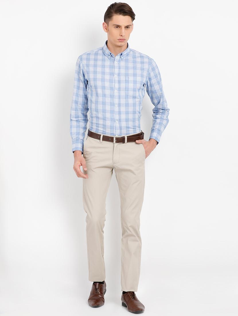 beige solid chinos - 16993550 - Zoom Image - 4