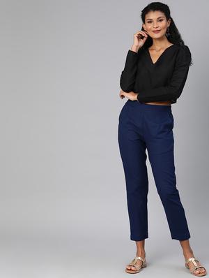 mid rise flat front trouser - 16993606 - Standard Image - 4